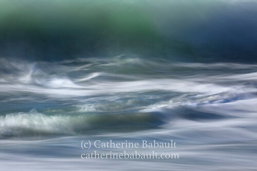 Long exposure of Pacific waves